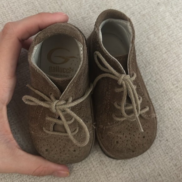 Gallucci Brogue Primi Passi in Brown Suede Size EU 19 / US Infant 4 - Picture 5 of 6